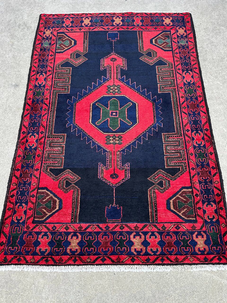 1.7x1.1M Persian Hamadan Rug - Image 2
