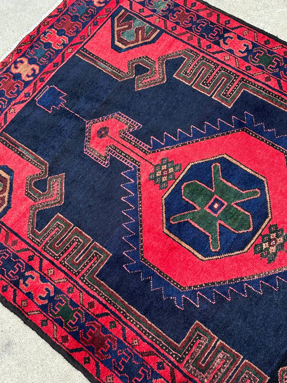 1.7x1.1M Persian Hamadan Rug - Image 5