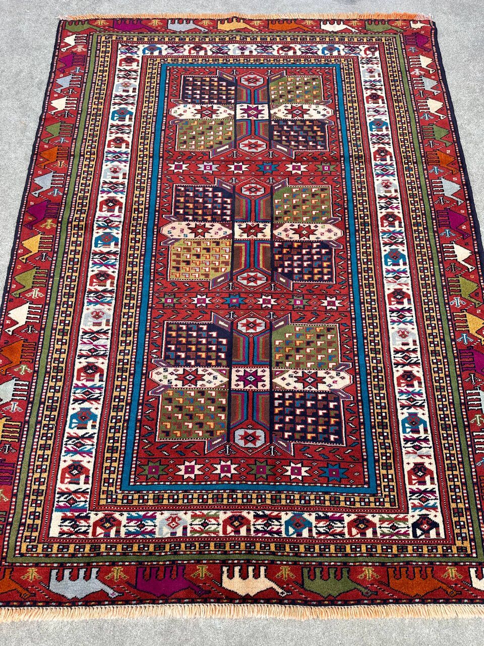 1.9x1.3M Antique Turkoman Persian Rug - Image 2