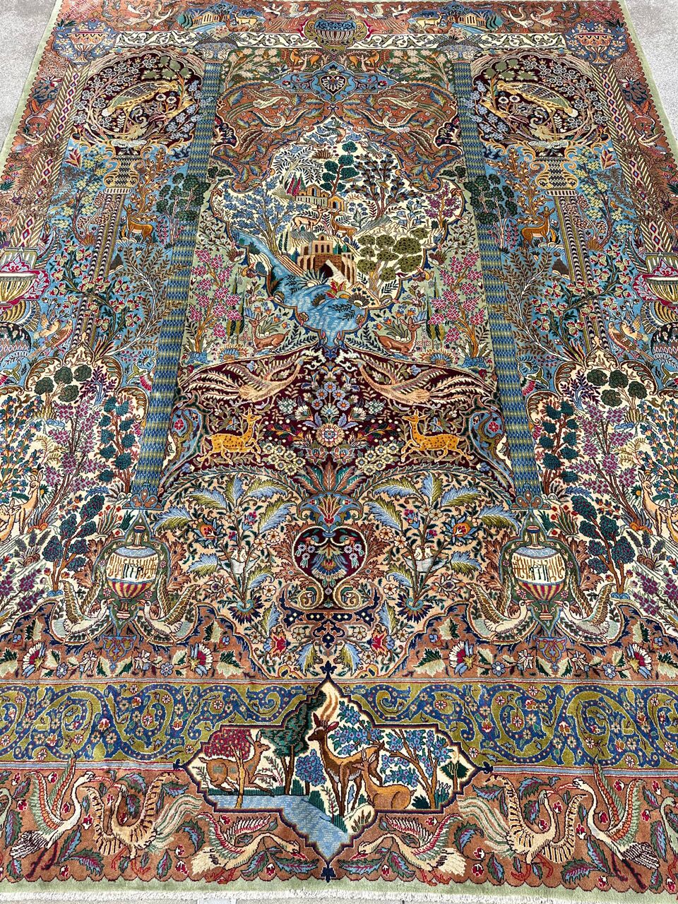 4x3M Pictorial Garden Of Eden Kashmar Rug - Image 2
