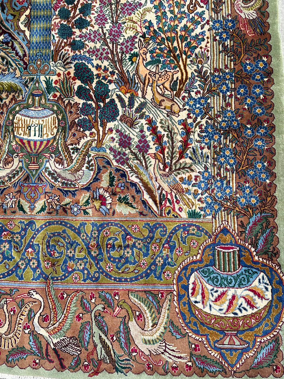 4x3M Pictorial Garden Of Eden Kashmar Rug - Image 4