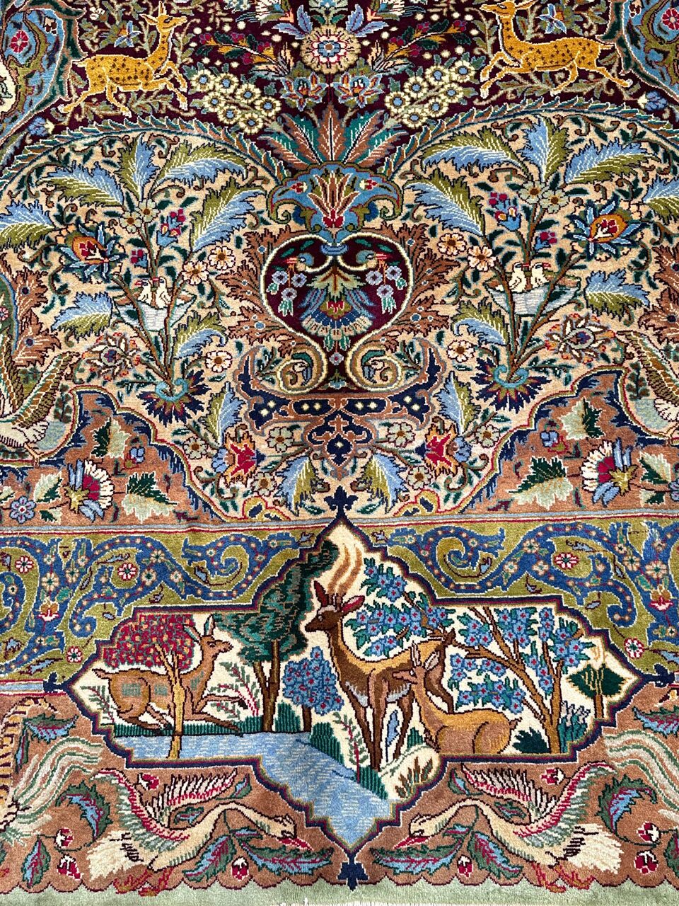 4x3M Pictorial Garden Of Eden Kashmar Rug - Image 5