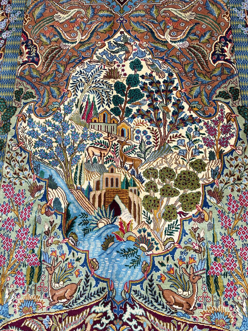 4x3M Pictorial Garden Of Eden Kashmar Rug - Image 3