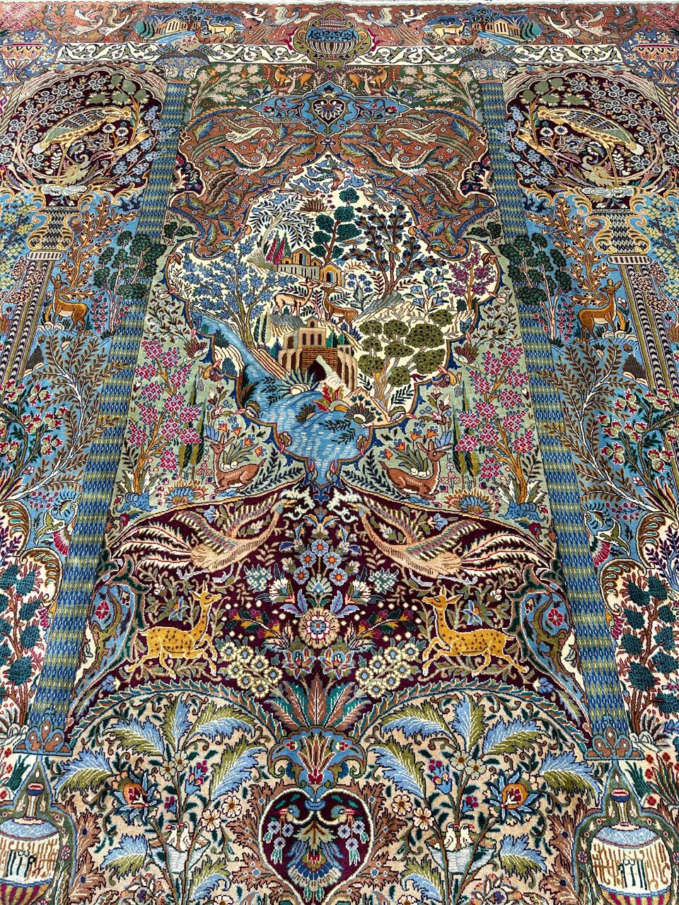 4x3M Pictorial Garden Of Eden Kashmar Rug - Image 7