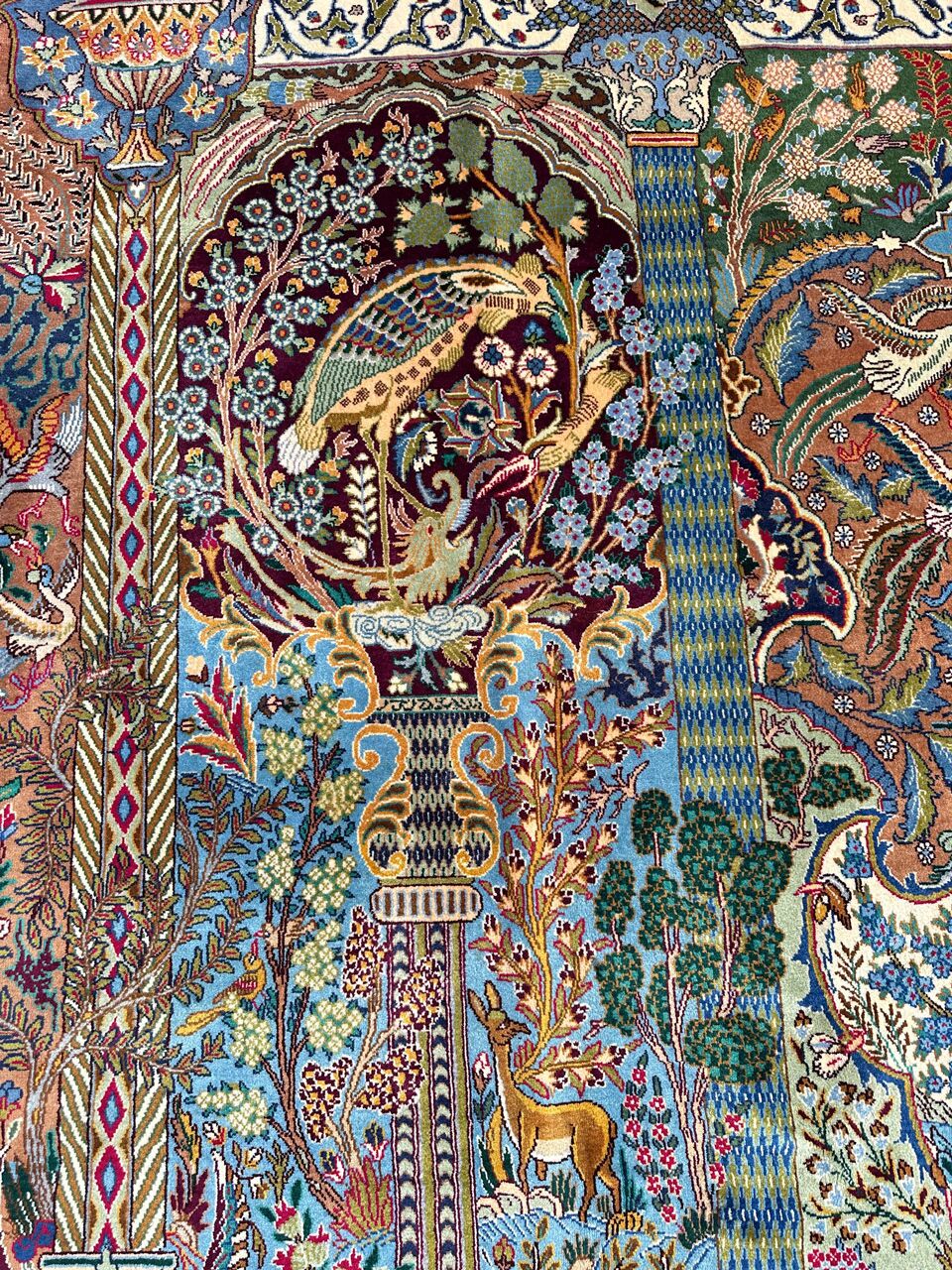 4x3M Pictorial Garden Of Eden Kashmar Rug - Image 11