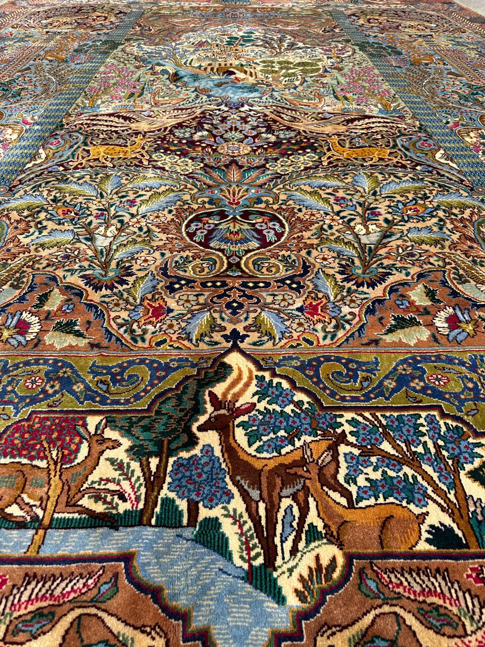 4x3M Pictorial Garden Of Eden Kashmar Rug - Image 12
