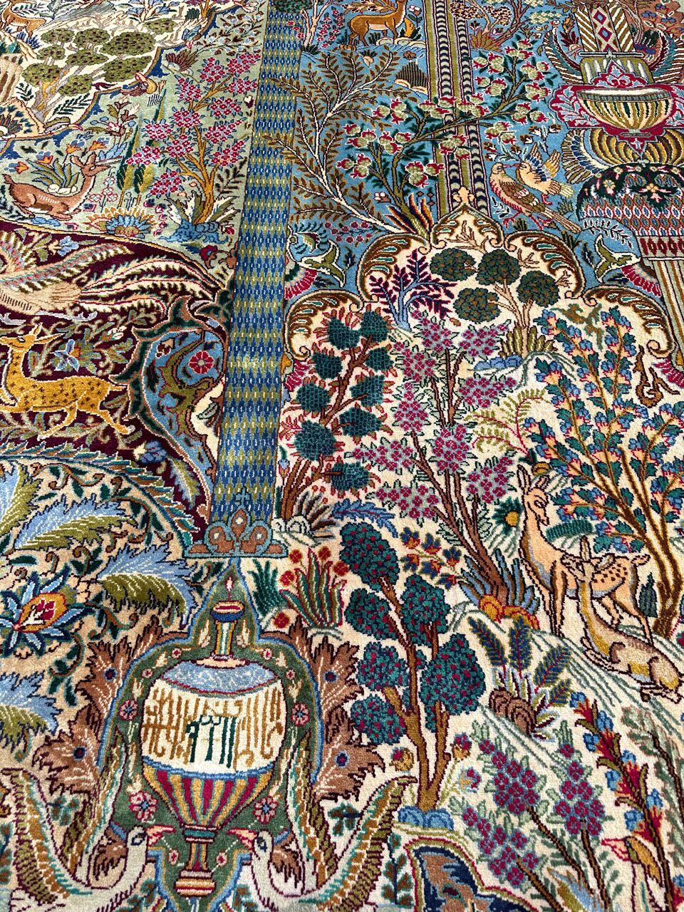 4x3M Pictorial Garden Of Eden Kashmar Rug - Image 13
