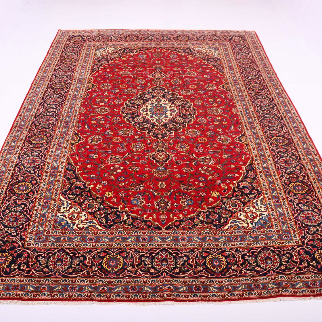 3.5x2.4M Royal Traditional Persian Kashan Rug - Image 7