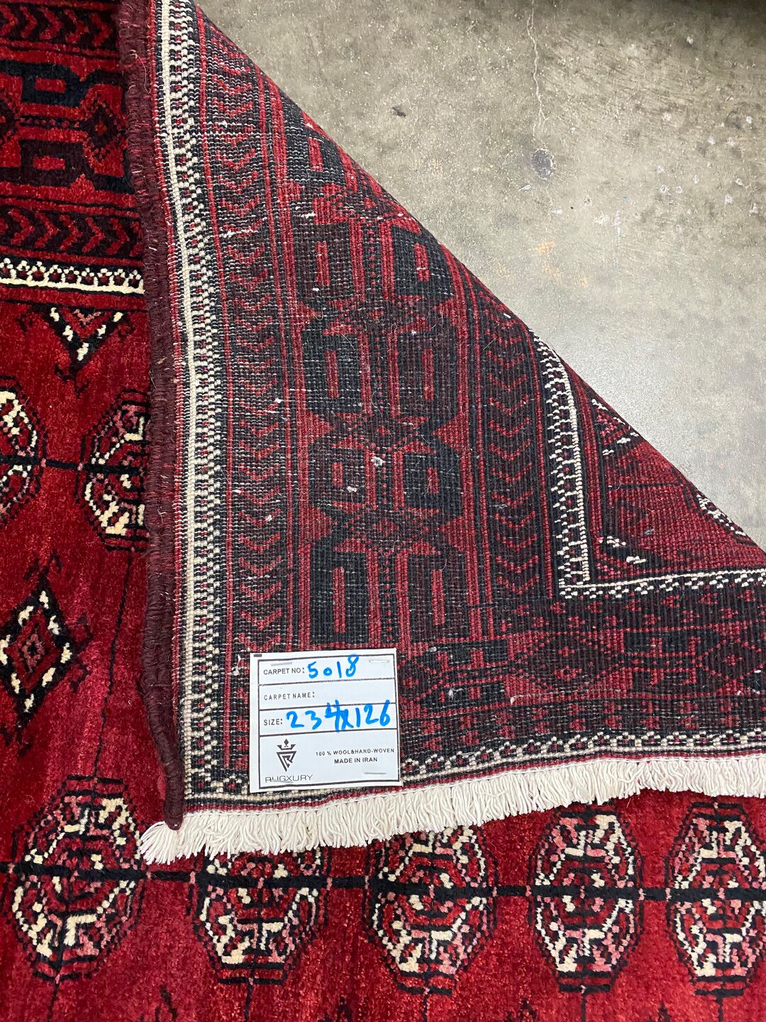 2.3x1.3M Balouchi Tribal Rug - Image 8