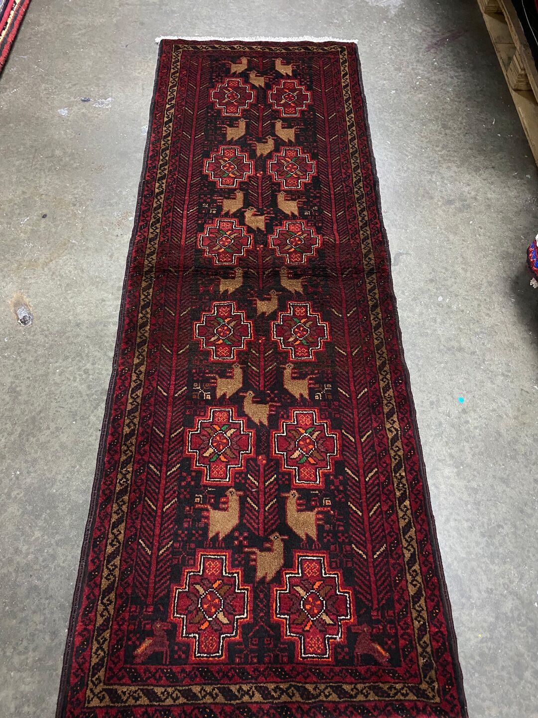 2M Long Balouchi Tribal Runner - Image 6