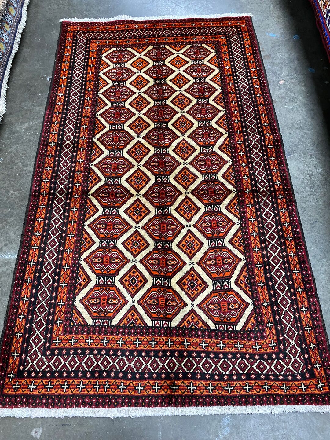 1.8x1M Persian Balouchi Nomadic Rug - Image 2