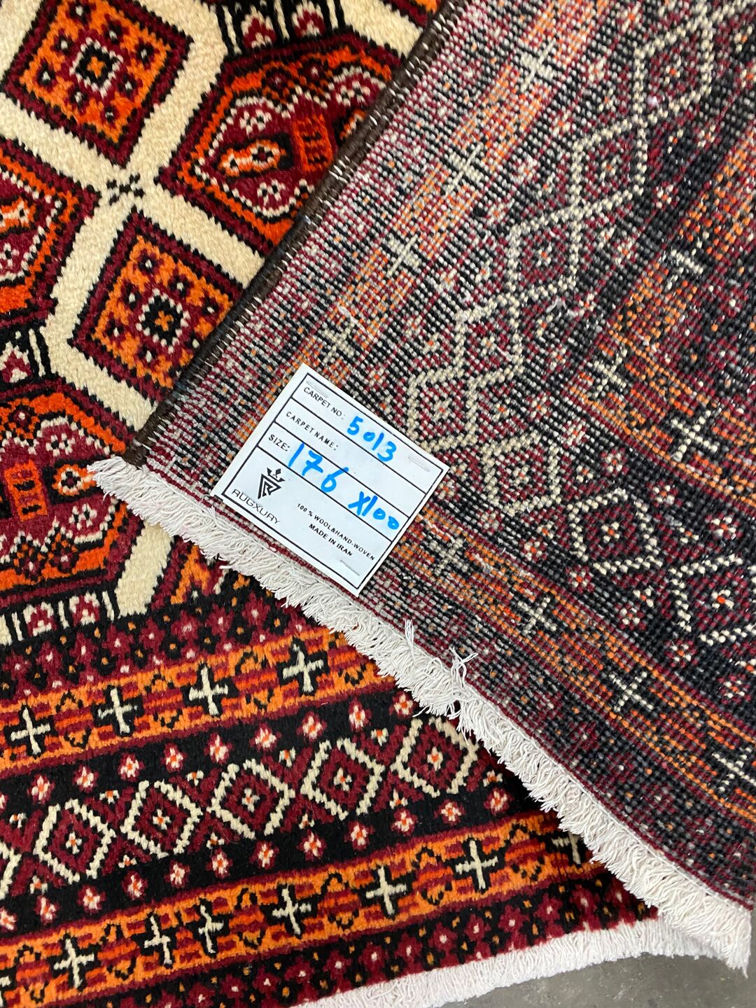 1.8x1M Persian Balouchi Nomadic Rug - Image 6