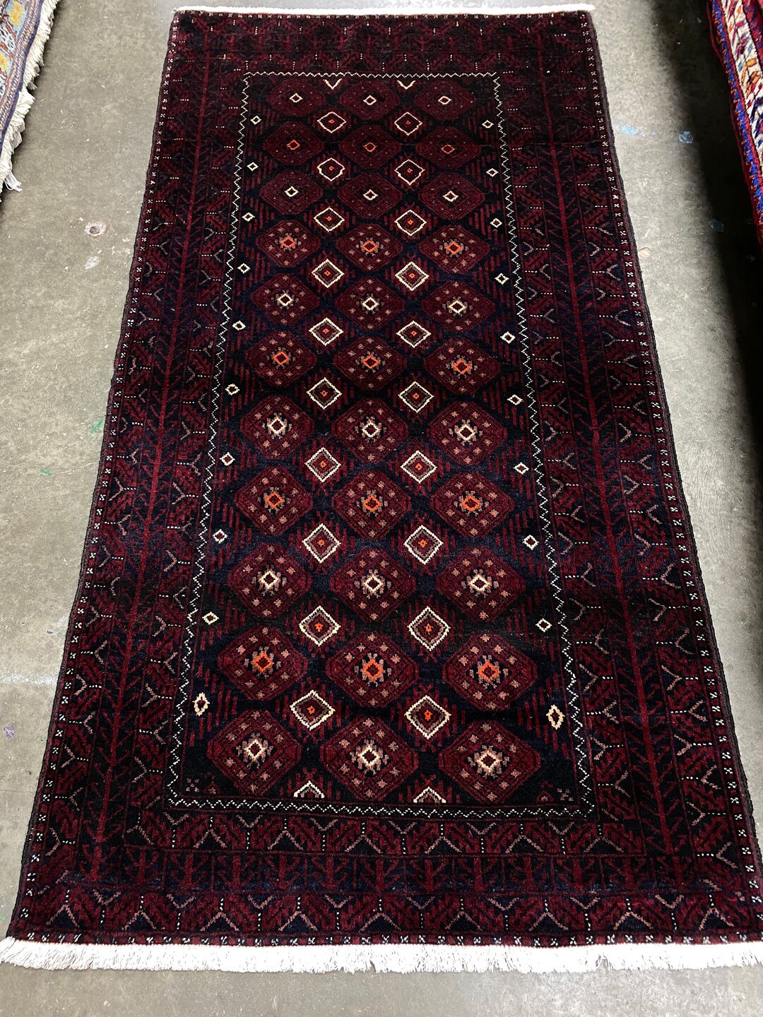 1.9x1M Persian Balouchi Nomadic Rug - Image 2