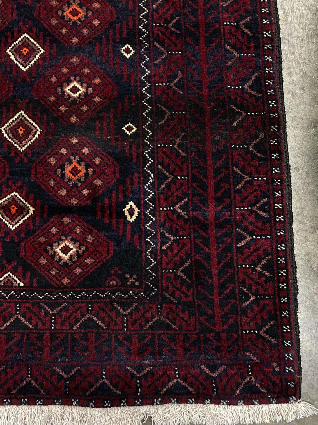 1.9x1M Persian Balouchi Nomadic Rug - Image 3