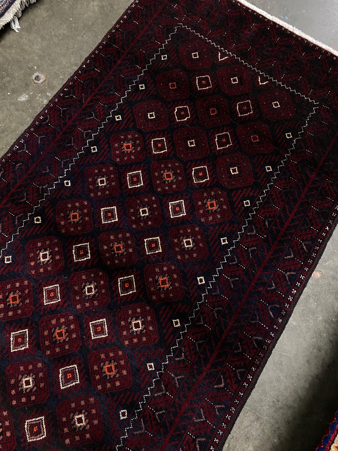1.9x1M Persian Balouchi Nomadic Rug - Image 4