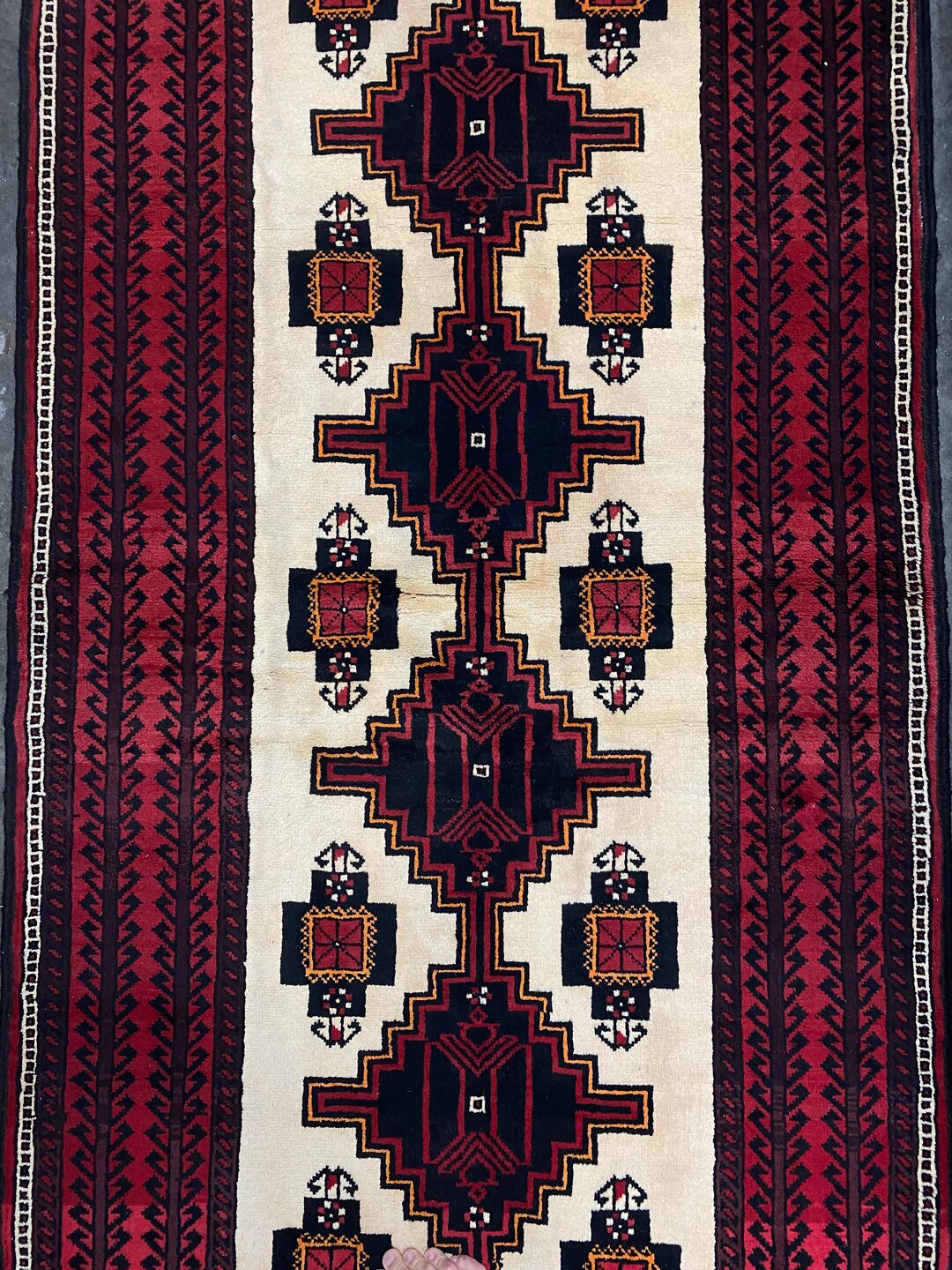 Discounted 2x1M Persian Balouchi Nomadic Rug - Image 4