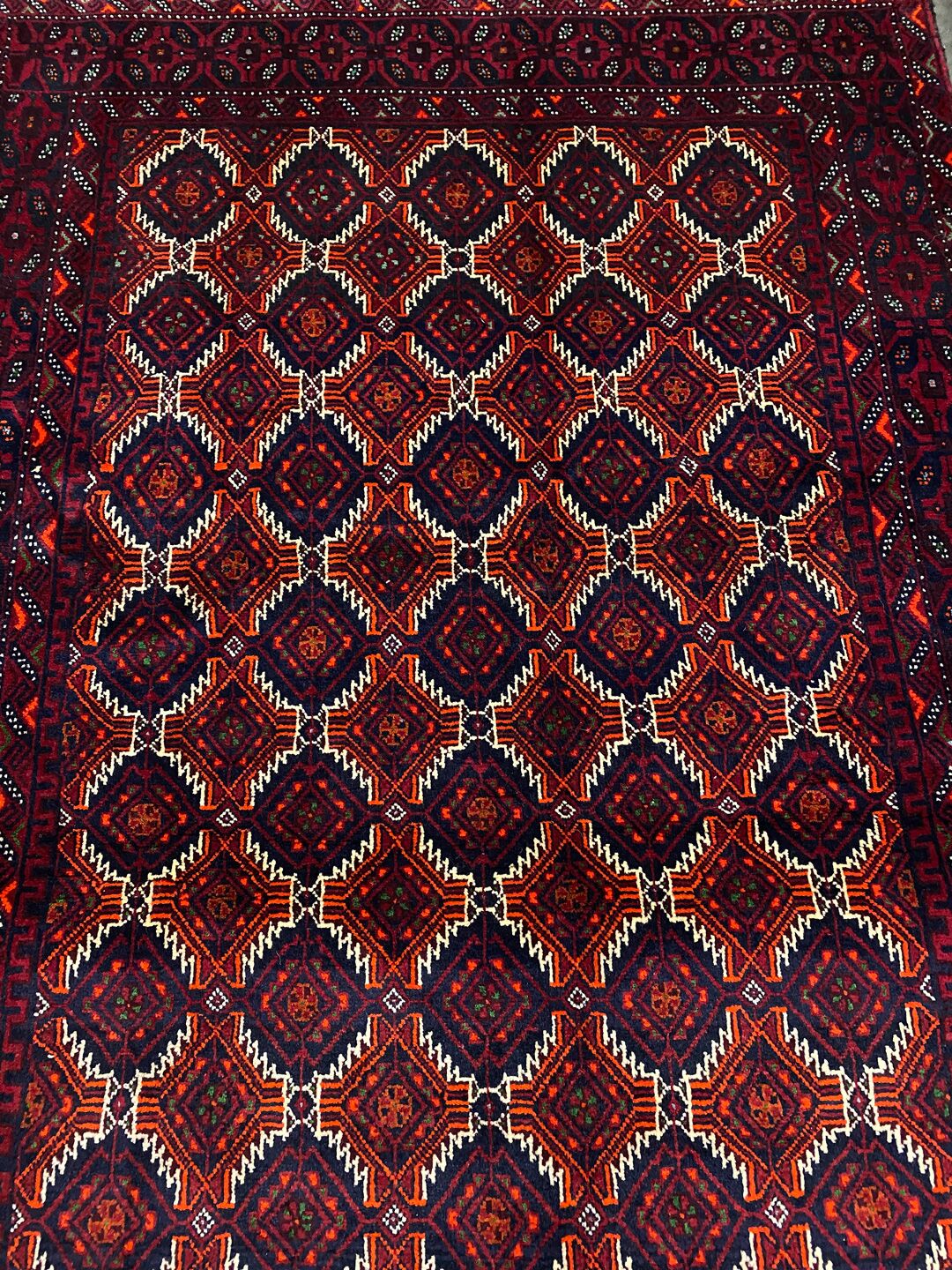 2.2x1.2M Persian Balouchi Nomadic Rug - Image 6
