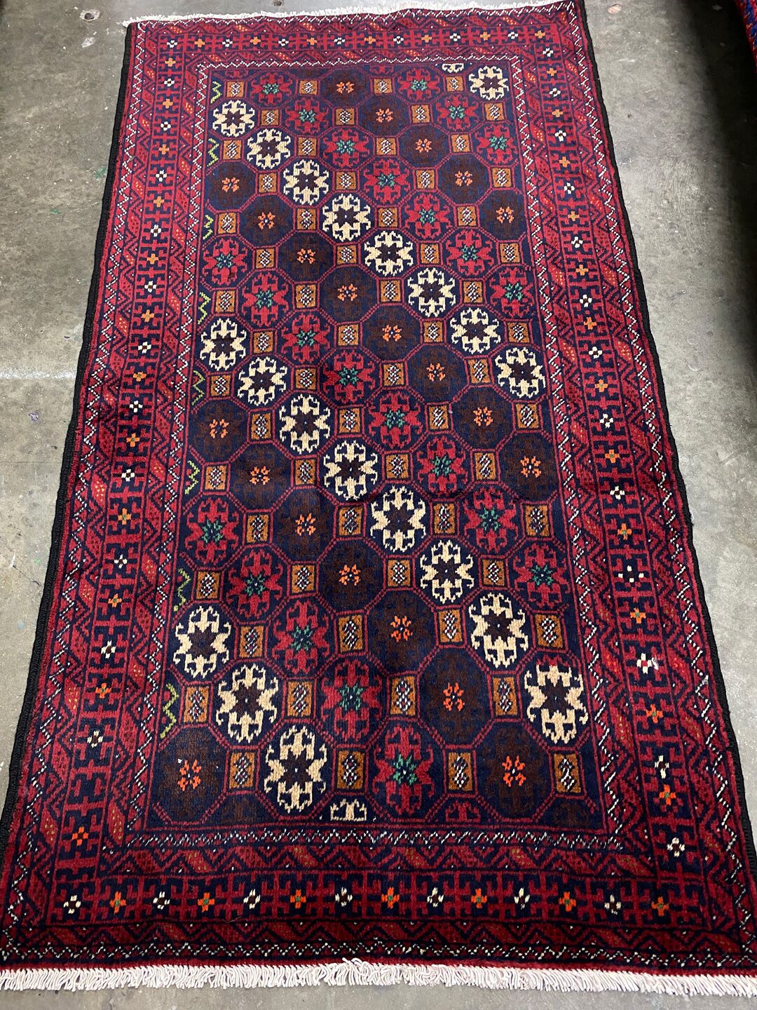 1.7x0.9M Persian Balouchi Nomadic Rug - Image 2