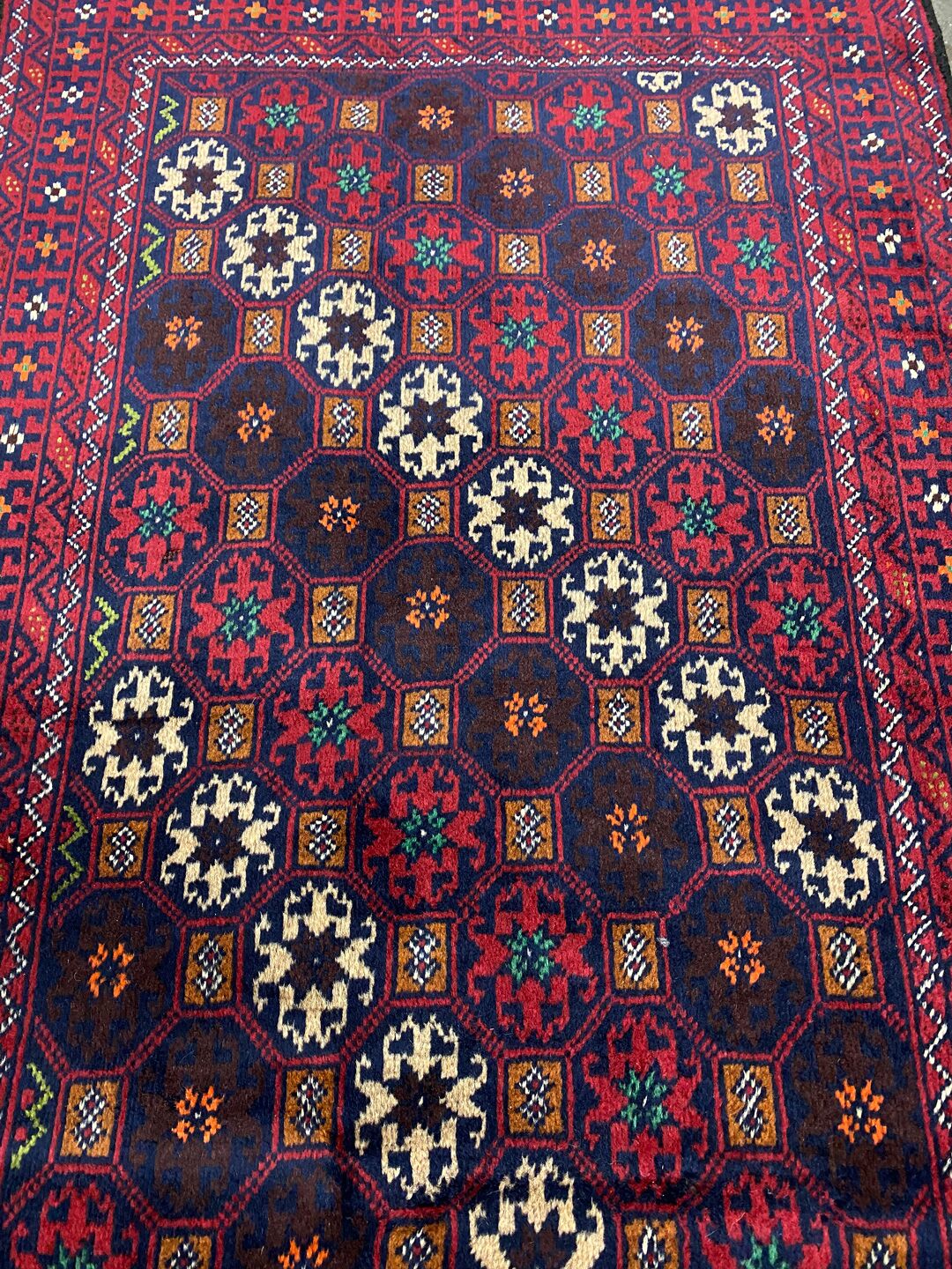 1.7x0.9M Persian Balouchi Nomadic Rug - Image 4
