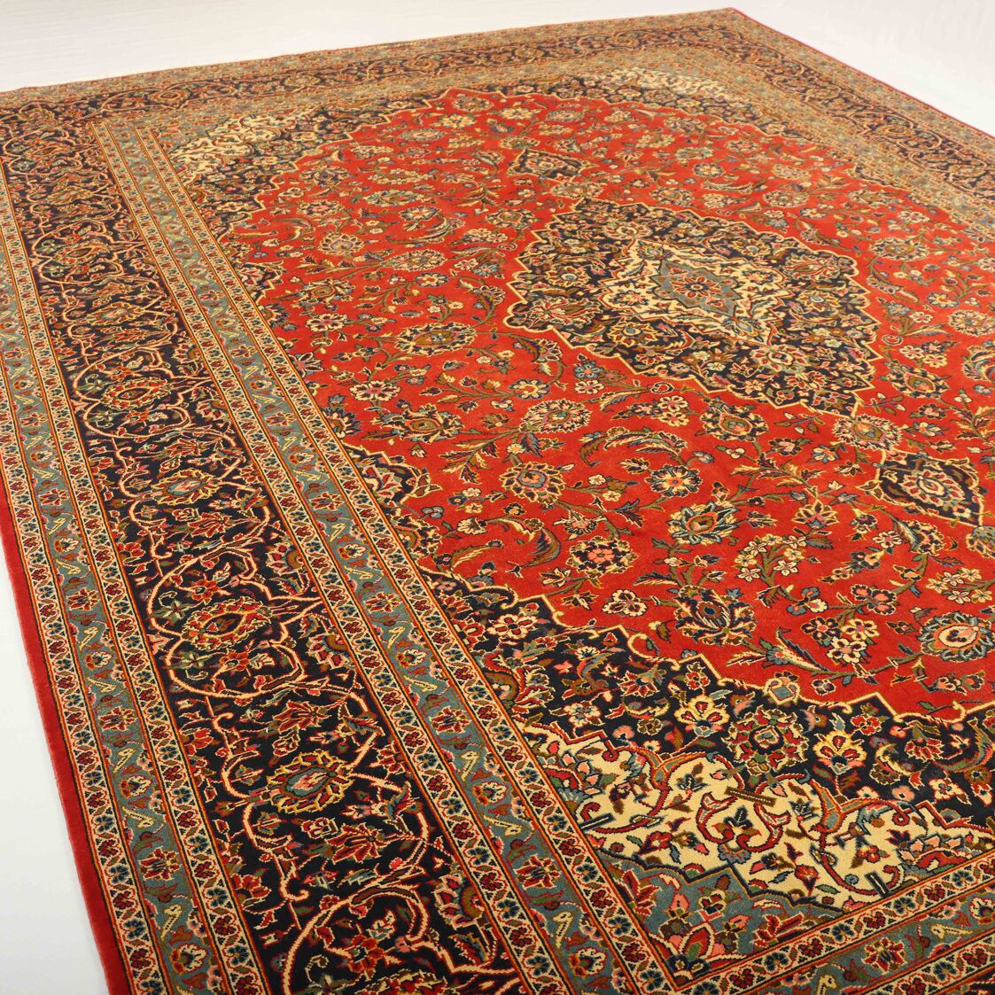 4x3M Vintage Traditional Persian Kashan (Faded Red Tone) - Image 4