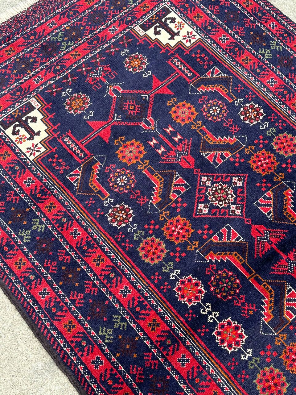 1.8x1M Persian Balouchi Nomadic Rug - Image 2