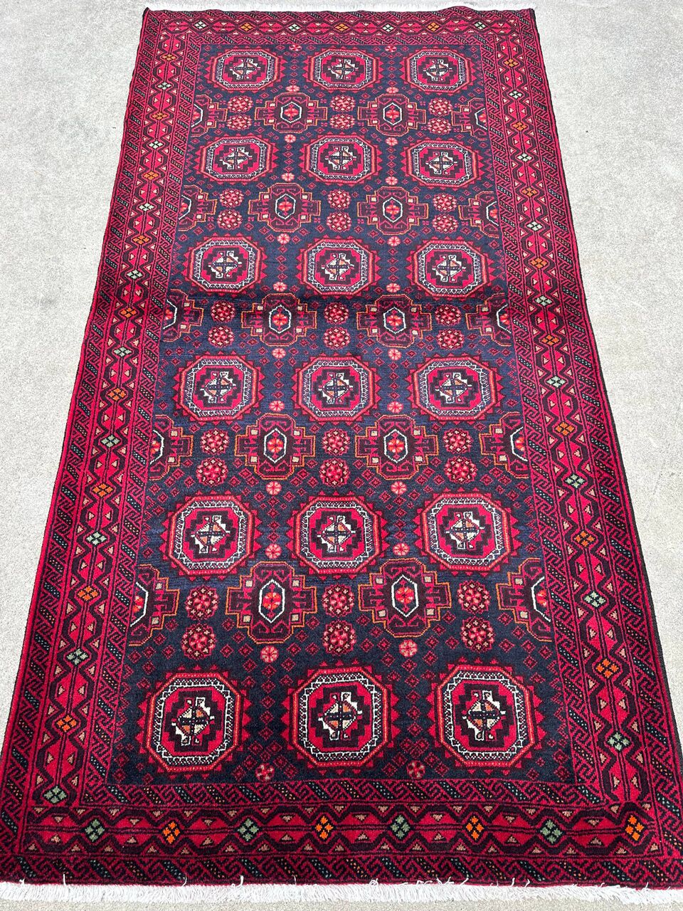 2x1M Persian Balouchi Nomadic Rug - Image 2