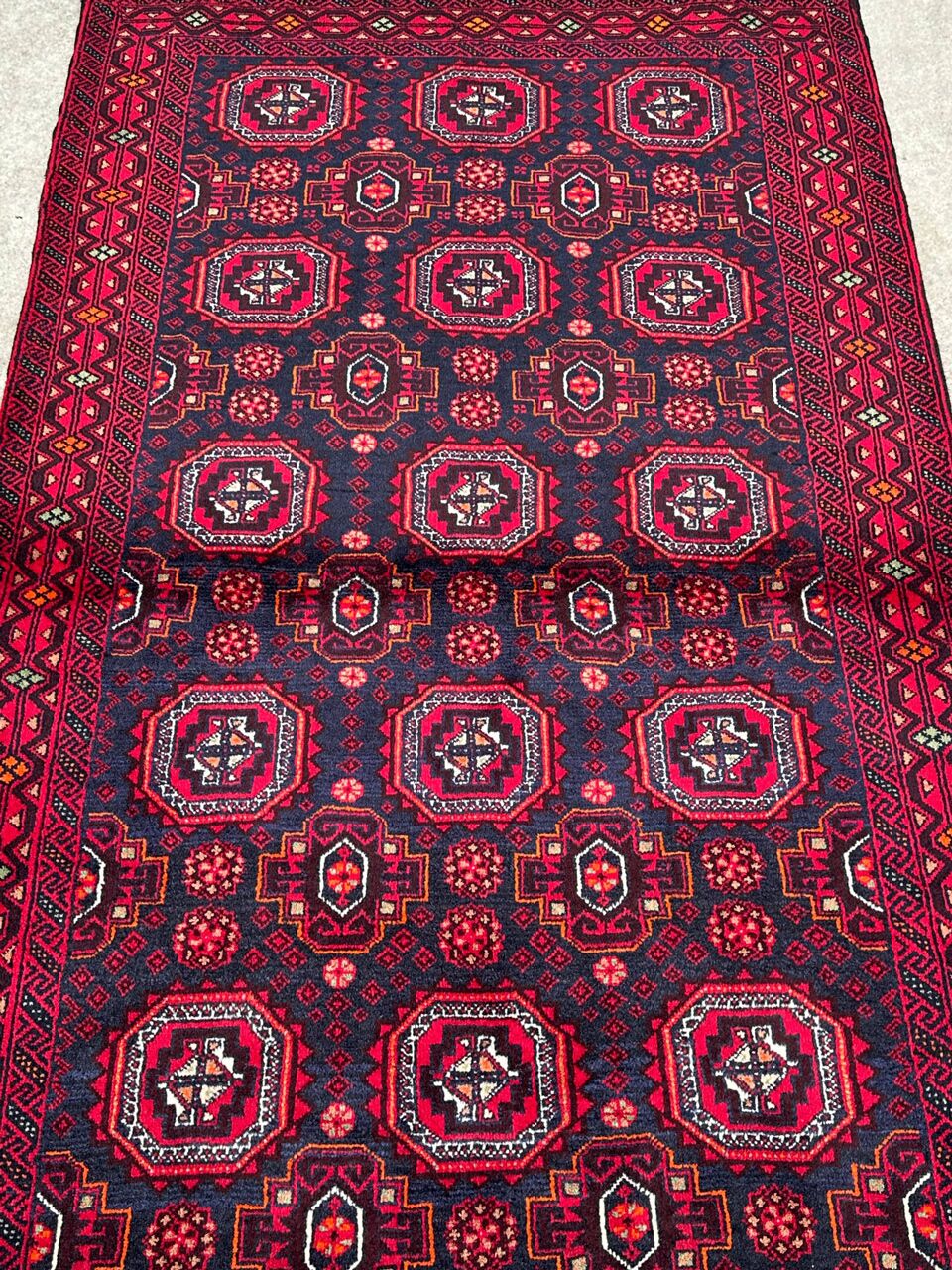 2x1M Persian Balouchi Nomadic Rug - Image 4