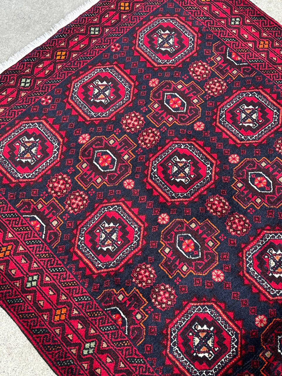2x1M Persian Balouchi Nomadic Rug - Image 5