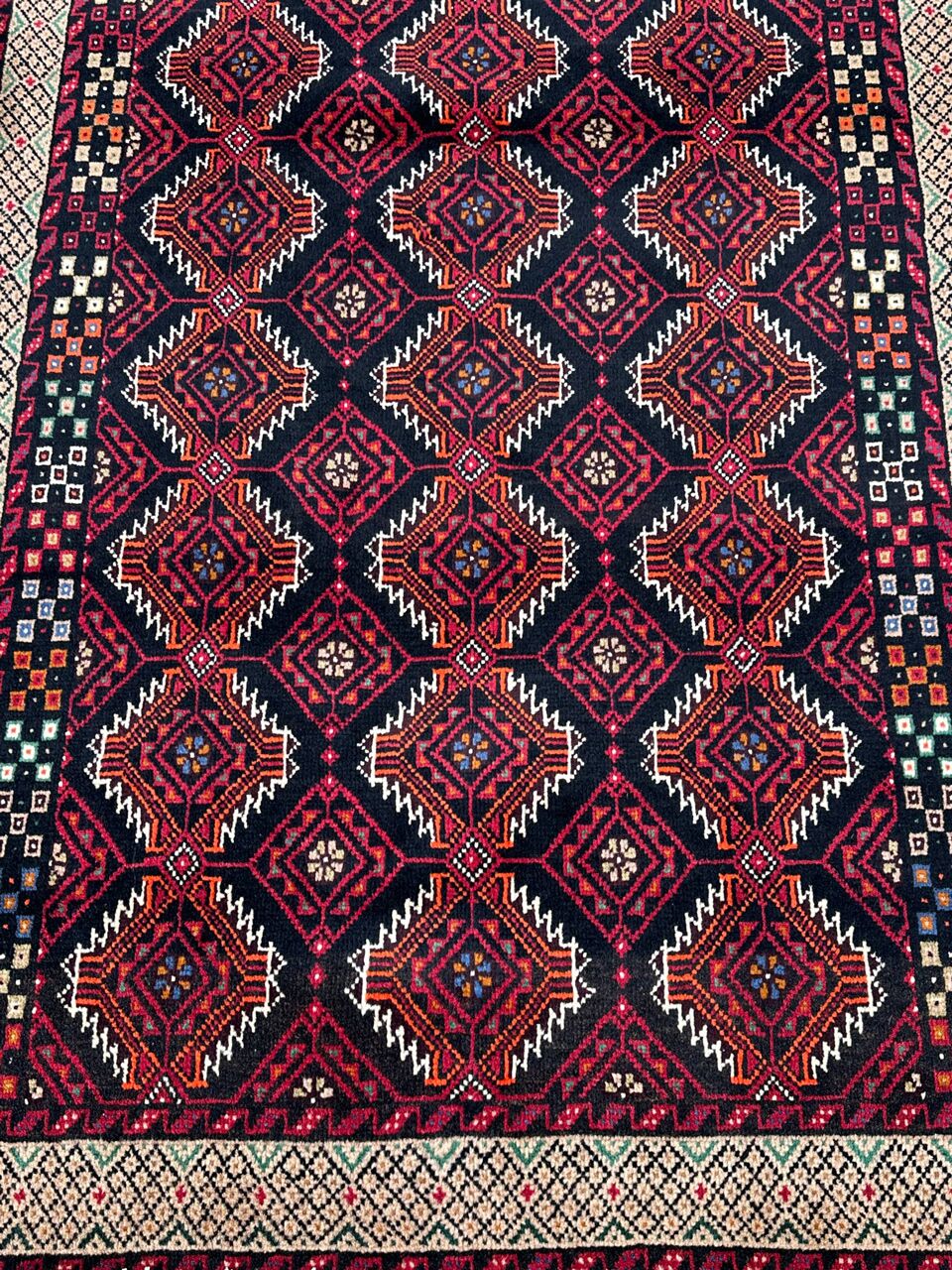 1.9x1M Persian Balouchi Nomadic Rug