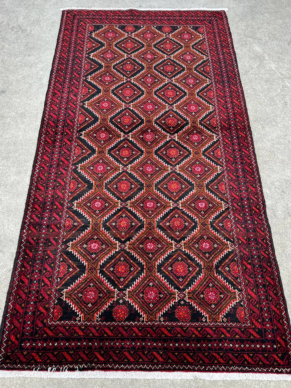 2x1M Persian Balouchi Nomadic Rug - Image 2