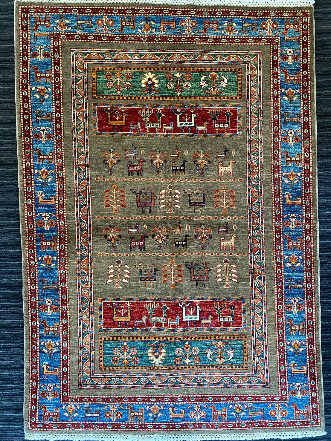 1.8 X 1.26 M Masterpiece Super Chobi Afghan Rug - Image 2