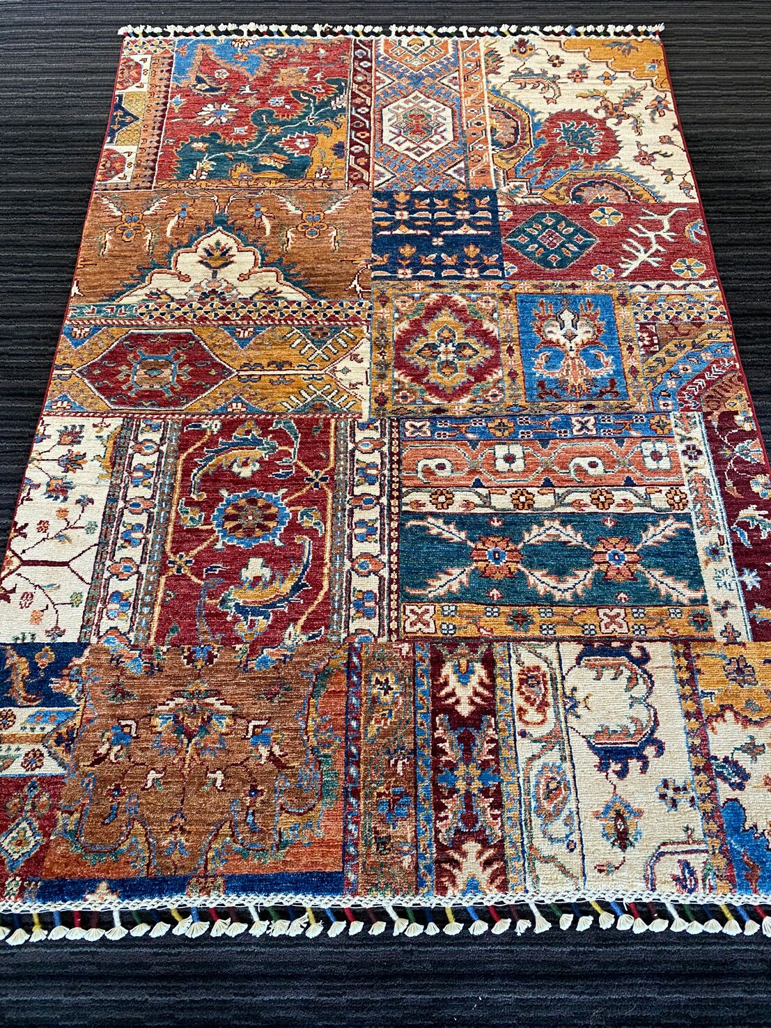 1.8 X 1.2 M Super Kazak Rug (Patch Work Design) - Image 2