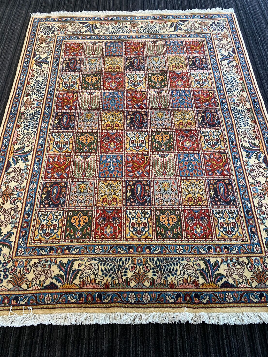 Vintage 2x1.5M Garden Design Persian Mood Rug - Image 2