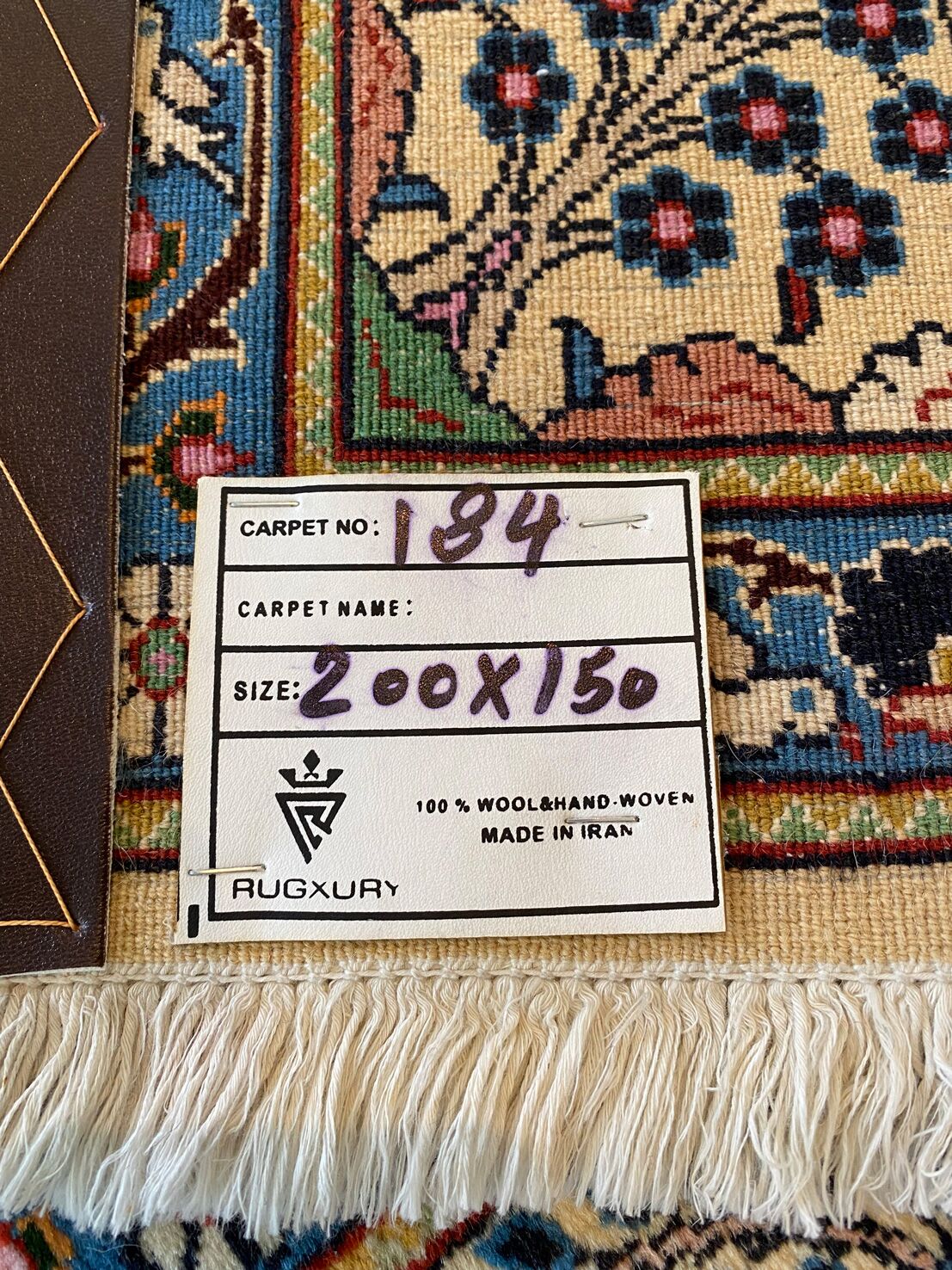 2x1.5M Garden Design Bakhtiari Persian Rug - Image 9