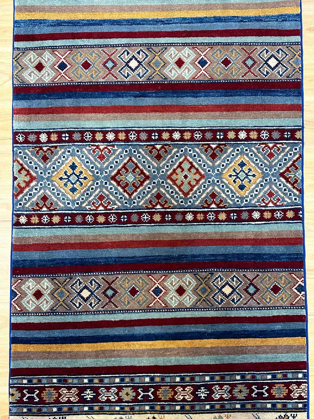 2.9 m Super Kazak Afghan Runner - Image 5