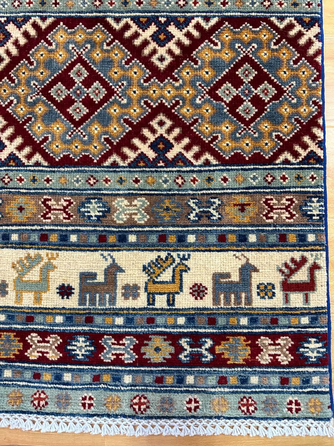 2.9 m Super Kazak Afghan Runner - Image 9