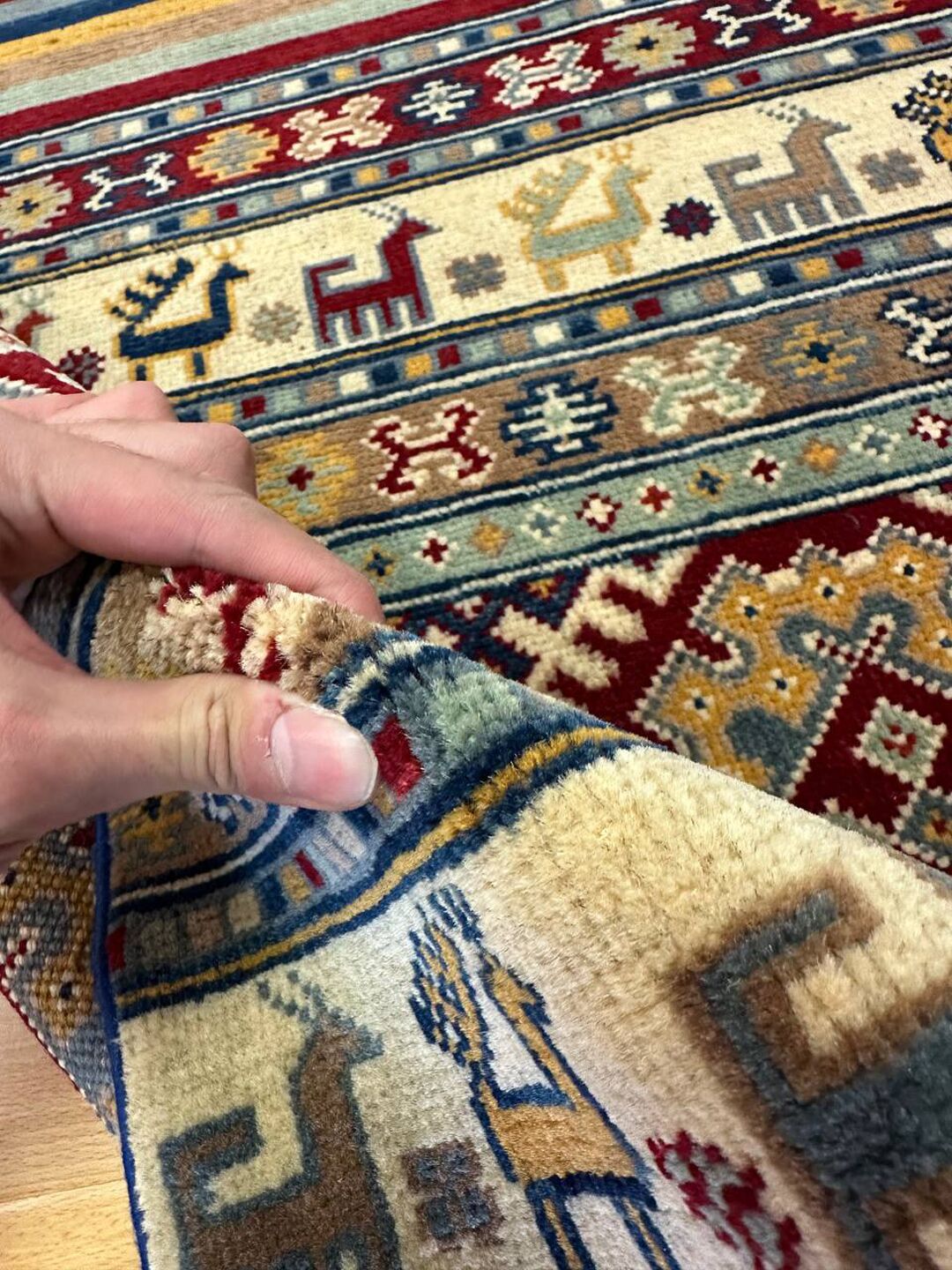 2.9 m Super Kazak Afghan Runner - Image 10