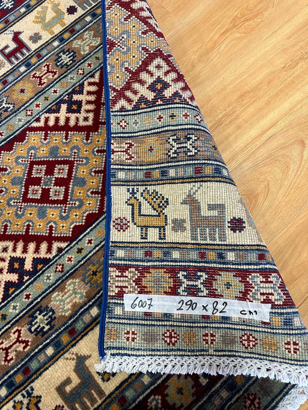 2.9 m Super Kazak Afghan Runner - Image 11