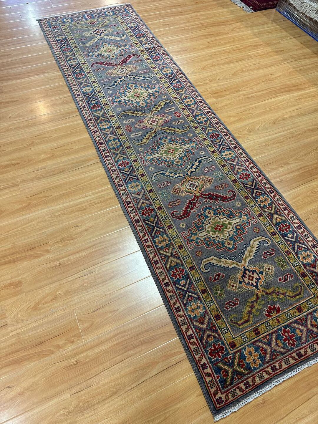 3m Kazak Afghan Runner - Image 6