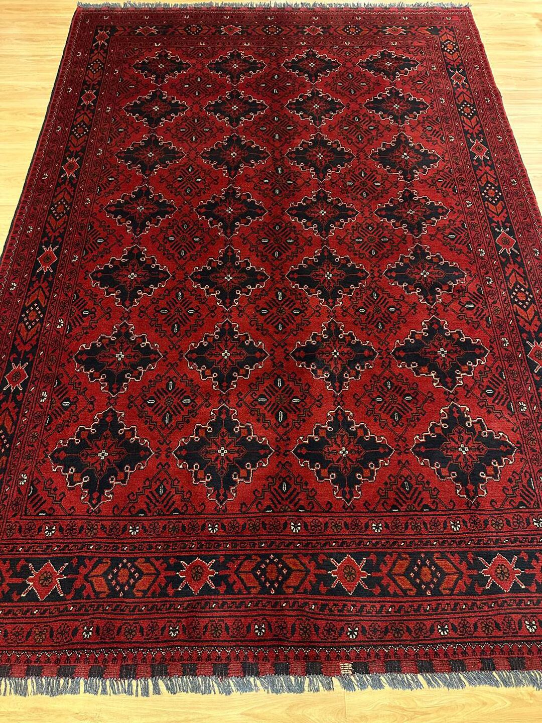 3 X 2 M Khal Mou Afghan Rug - Image 2
