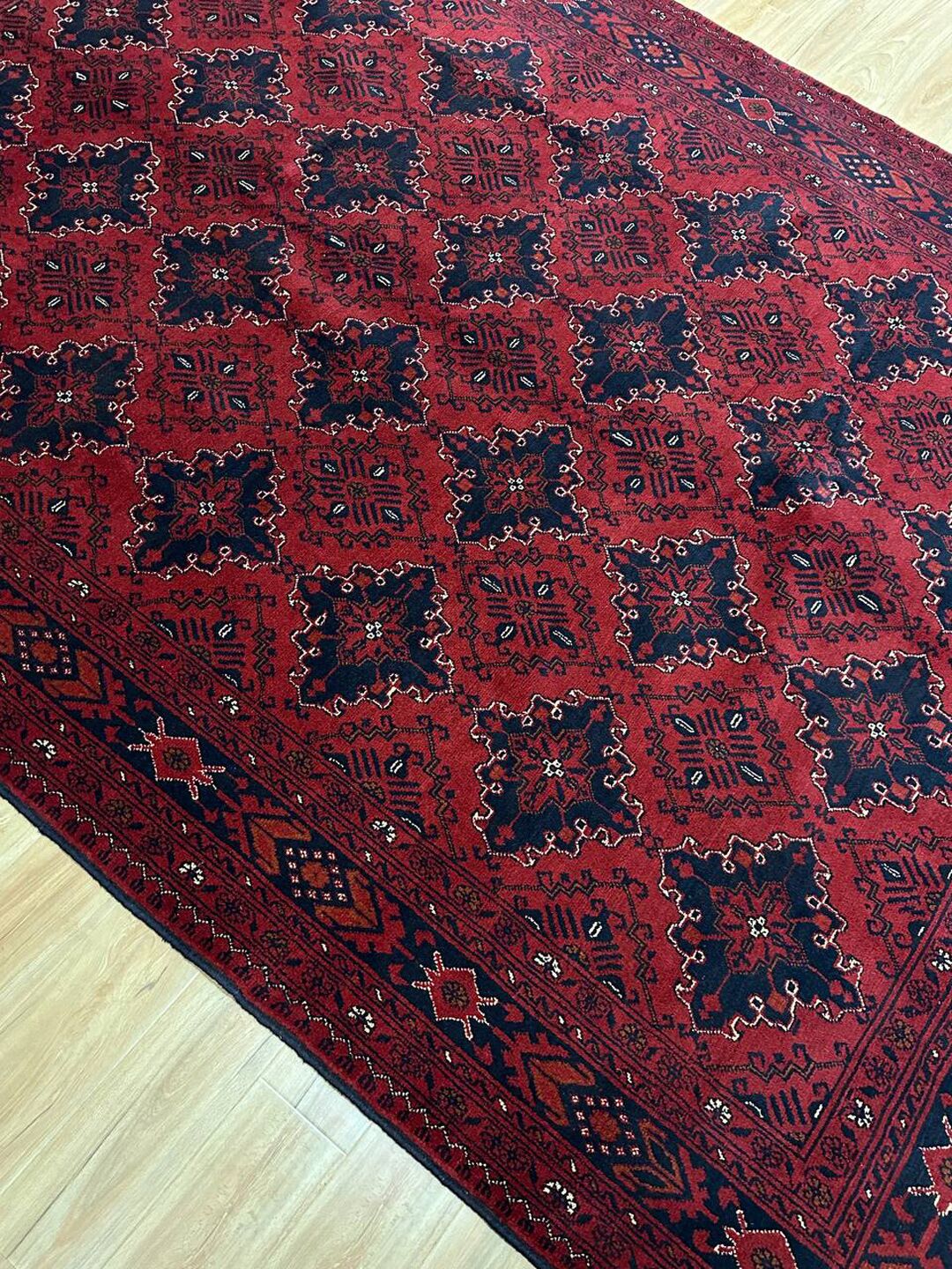 3 X 2 M Khal Mou Afghan Rug - Image 5