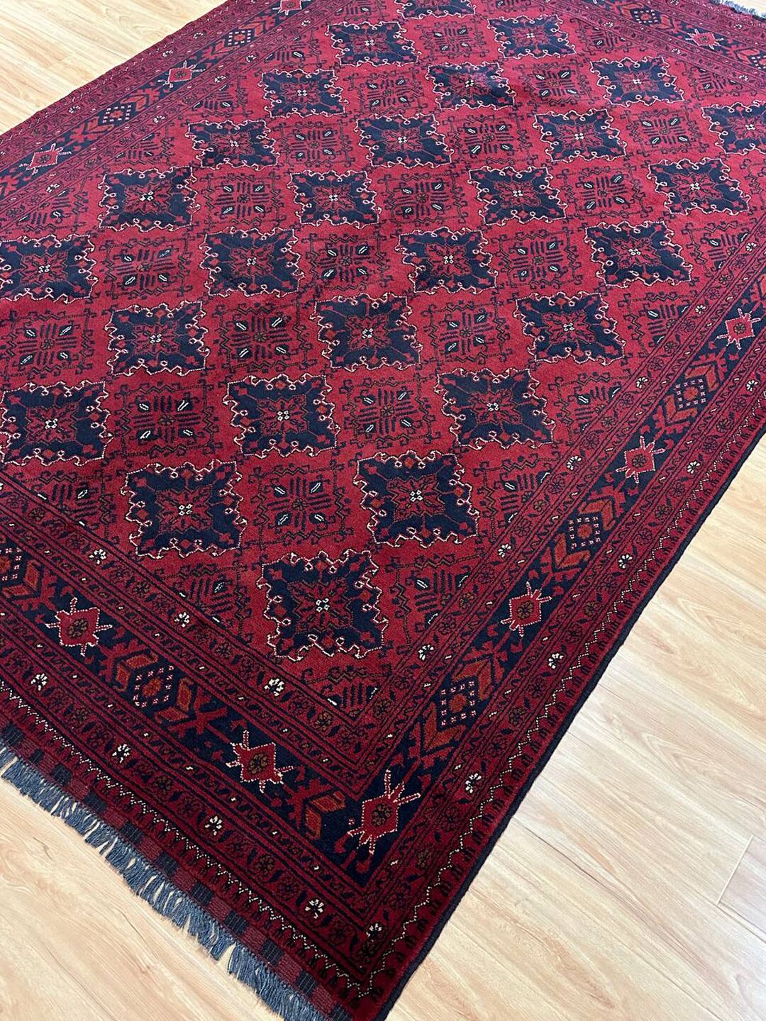 3 X 2 M Khal Mou Afghan Rug - Image 7