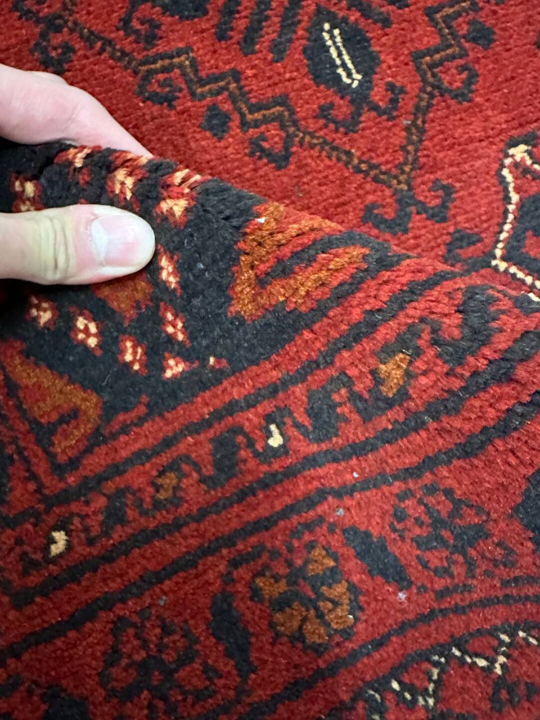 3 X 2 M Khal Mou Afghan Rug - Image 8