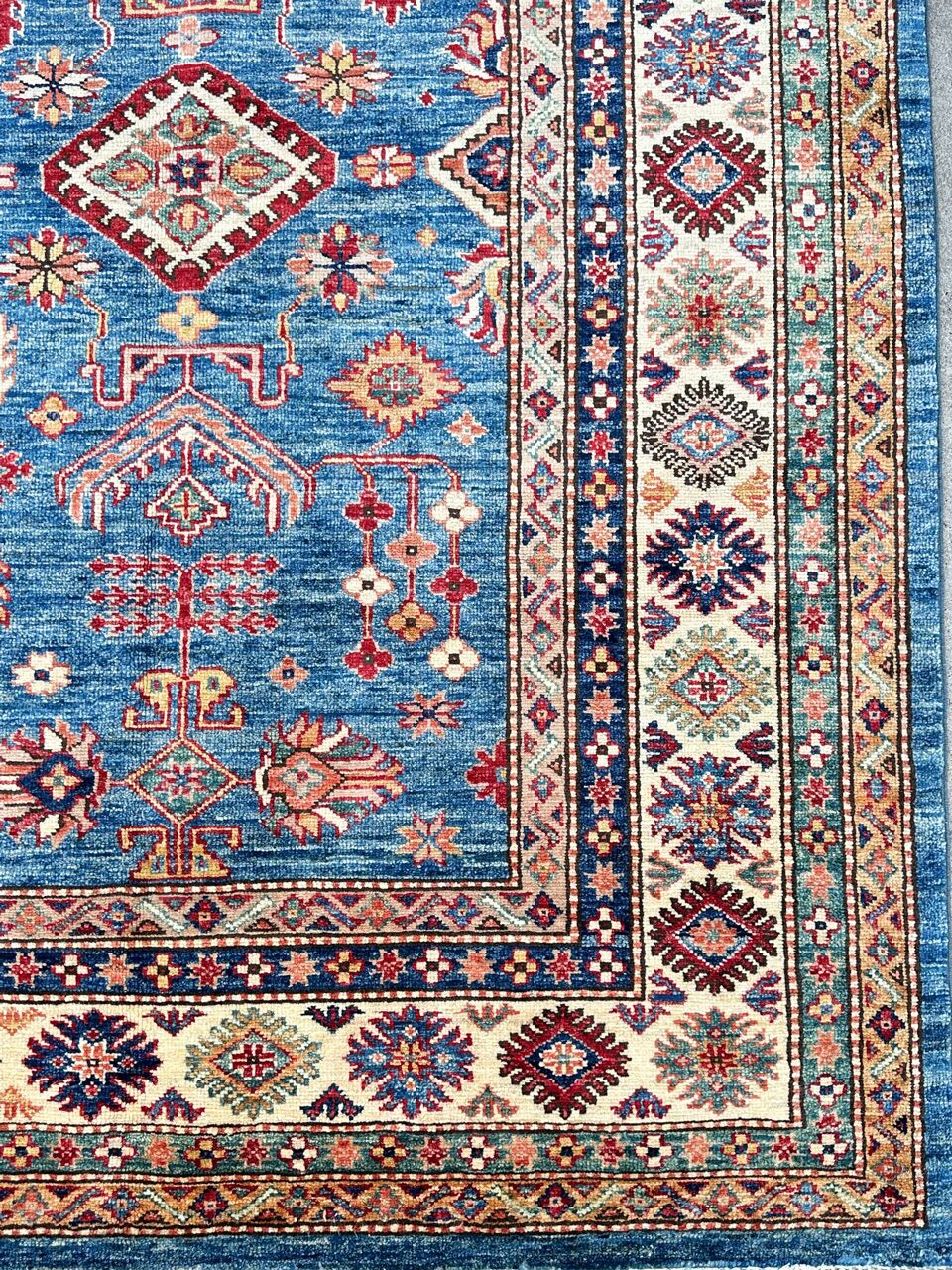 3X2 M Super Kazak Afghan Rug - Image 7