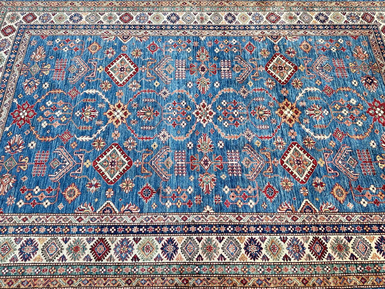 3X2 M Super Kazak Afghan Rug - Image 6