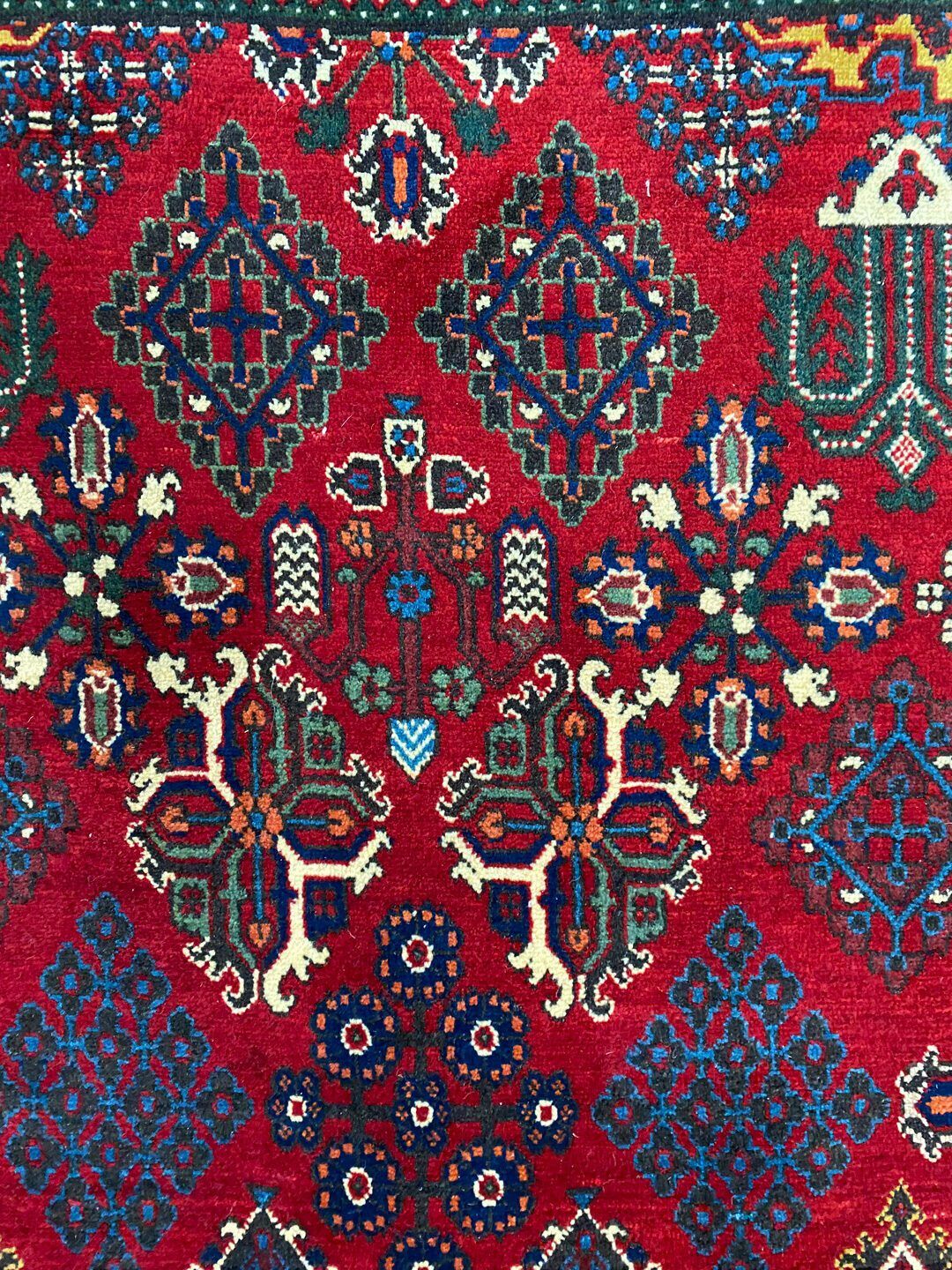Vintage 3.4x2.2M Persian Joshaghan Rug - Image 5