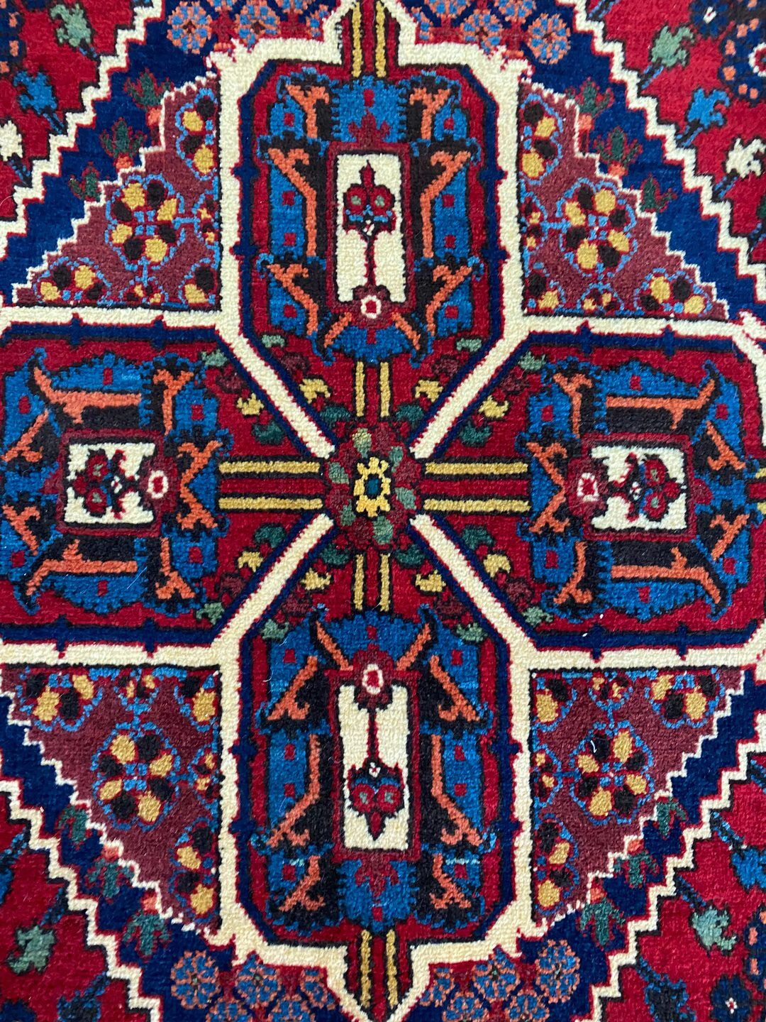 Vintage 3.4x2.2M Persian Joshaghan Rug - Image 3