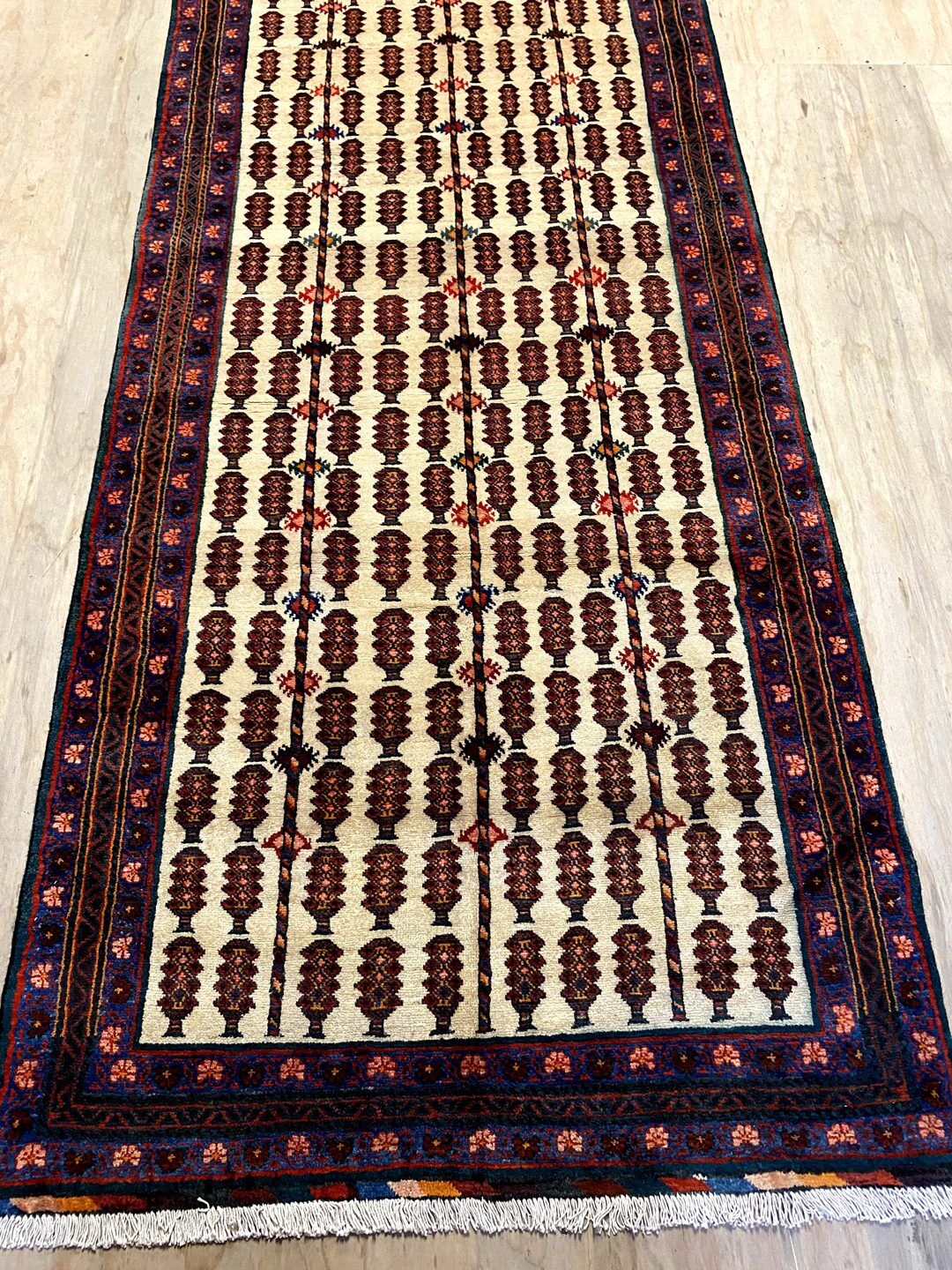 3.4x1.1M Signed and Antique Masterpiece Kerman Runner - Image 5