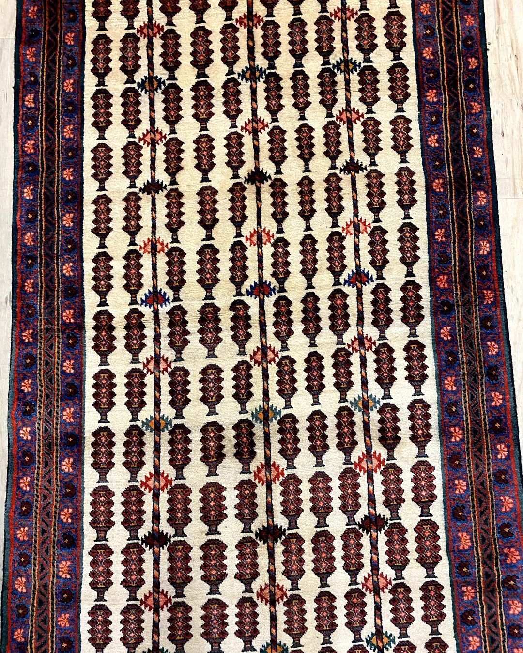3.4x1.1M Signed and Antique Masterpiece Kerman Runner - Image 6