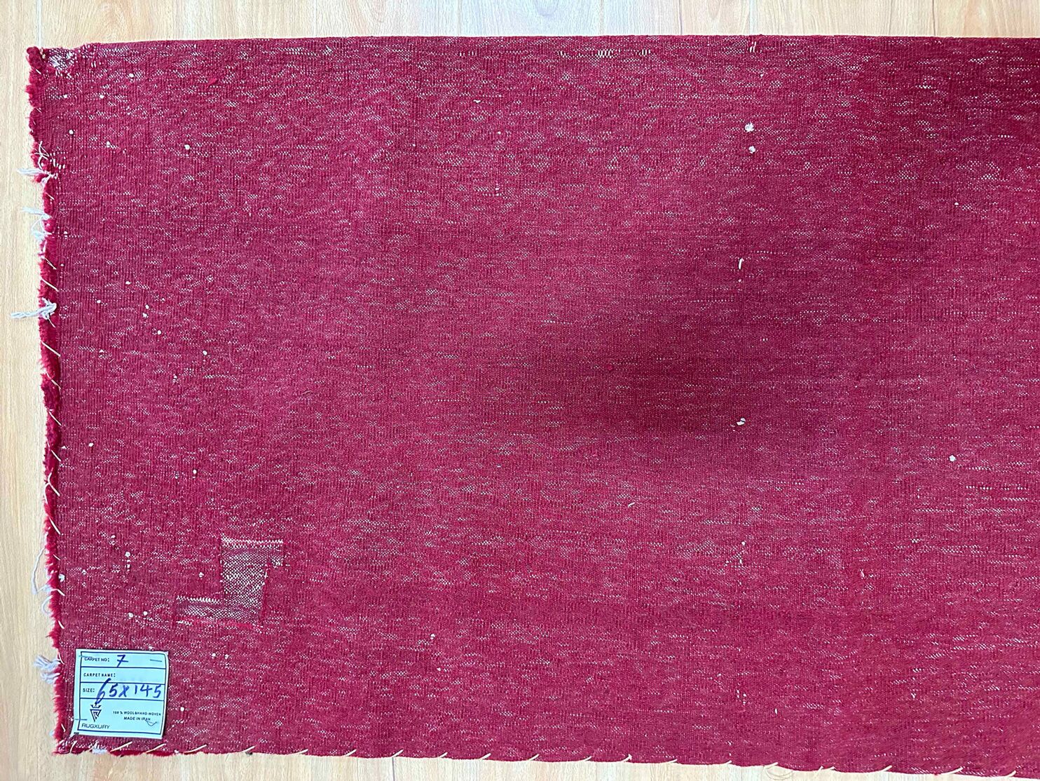 0.65 x 1.45 M Persian Turkoman Poshti Rug - Image 7